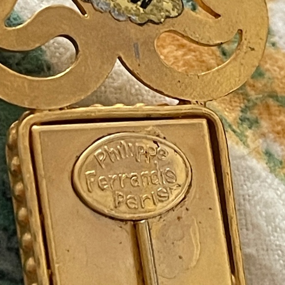 Stick Hat Pin Ornate Gold Tone Jewel Tone Rhinestones 5.5" - Picture 2 of 11